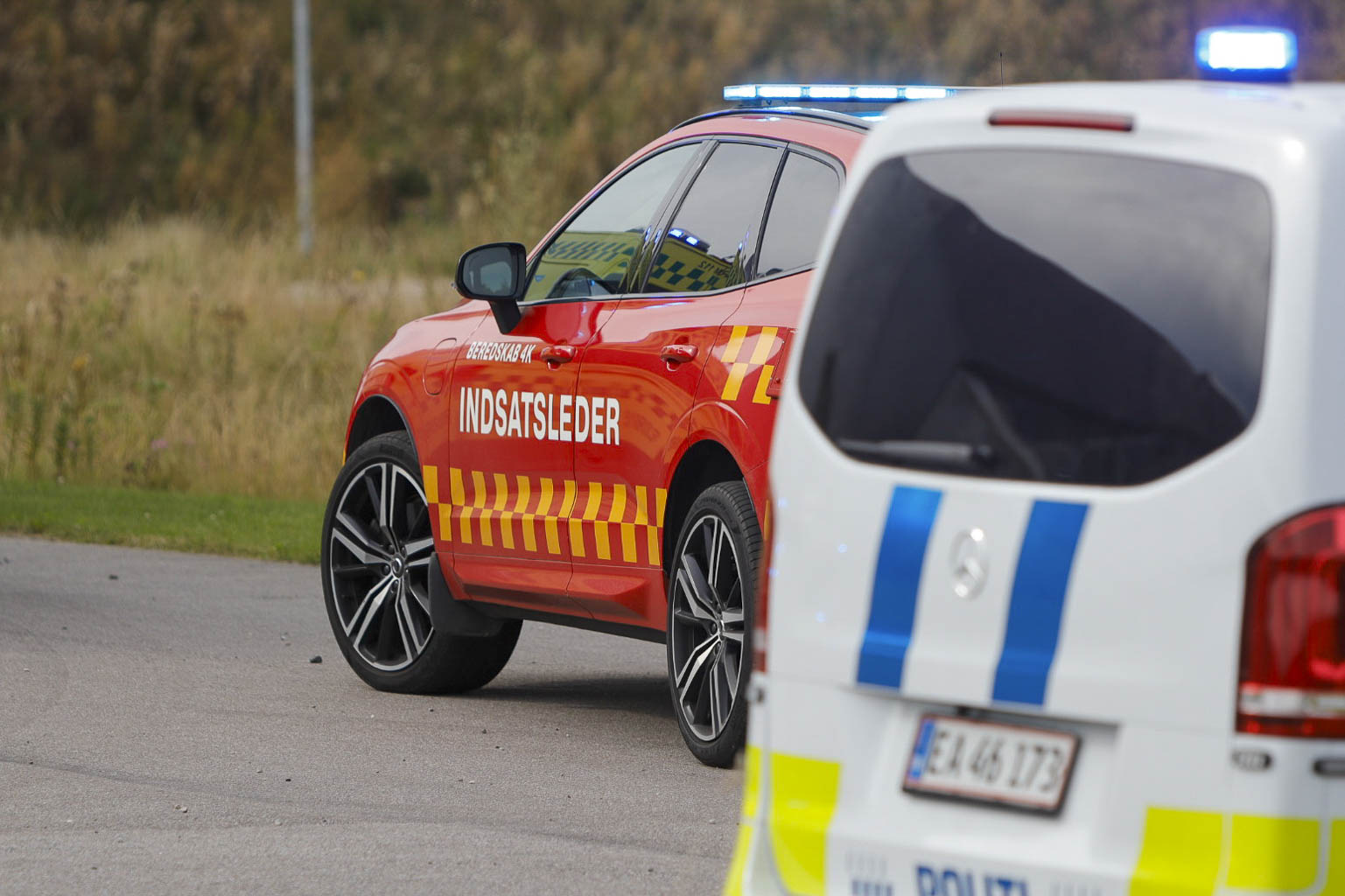 Beredskab 4k kørte ud til en person som var fastklemt i en gokart sammen med politiet.