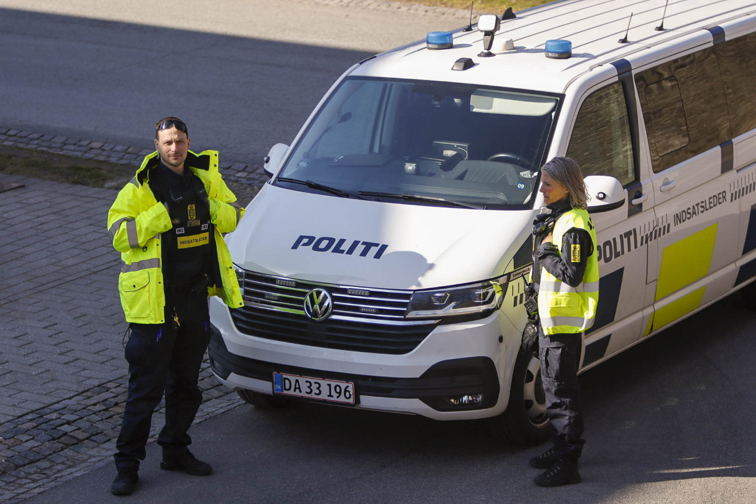 Politiet rykkede ud for at assistere Beredskab Øst ved DTU, hvor der var brudt brand ud.